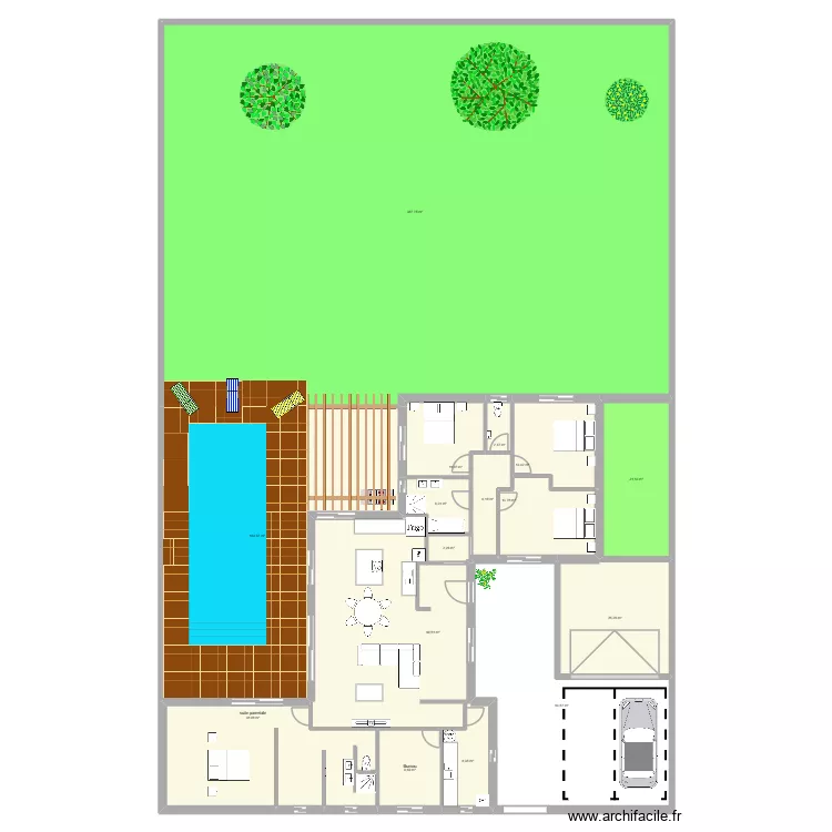 fbk terrain quatro. Plan de 16  et 777 m²