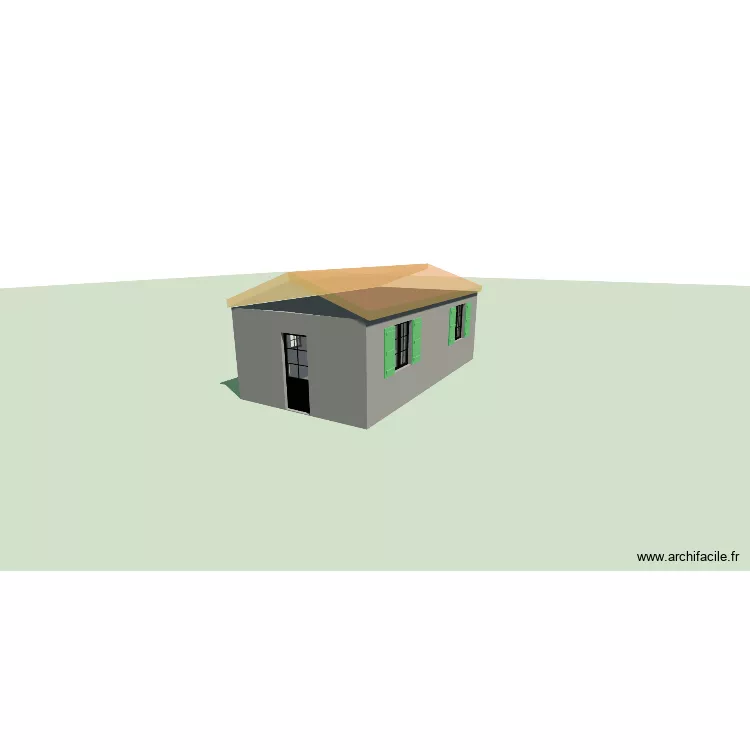 Dépendance 346 Chemin Haut de Saint Sixte. Plan de 1 et 26 m² Dépendance 346 Chemin Haut de Saint Sixte. Plan de 1 et 26 m²