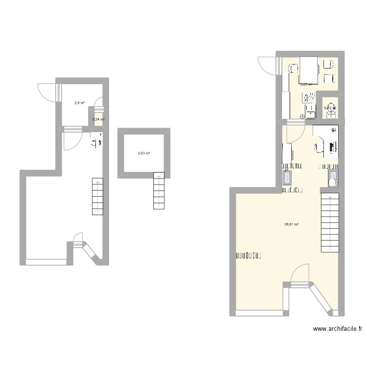 stage. Plan de 0 pièce et 0 m2