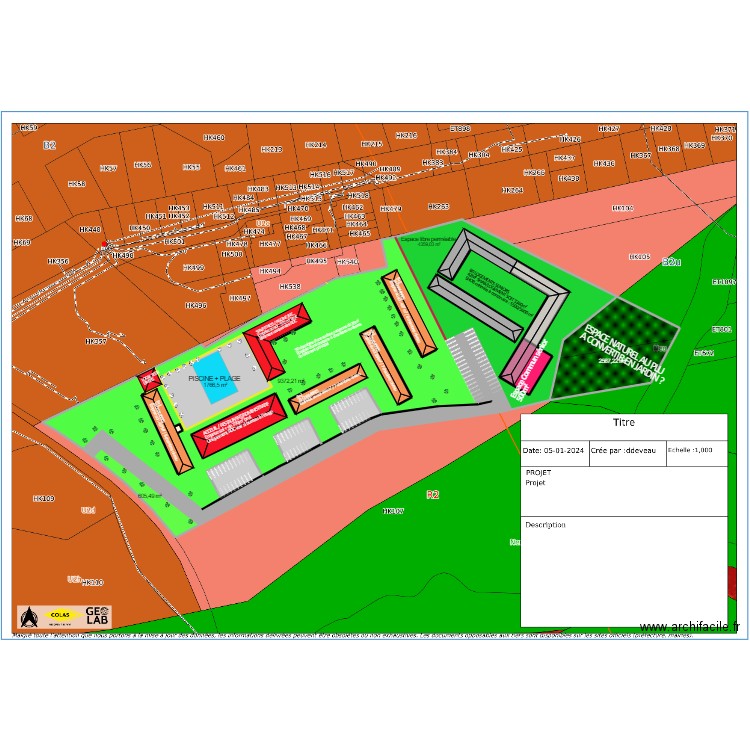 POINT TBS . Plan de 21 pièces et 10694 m2