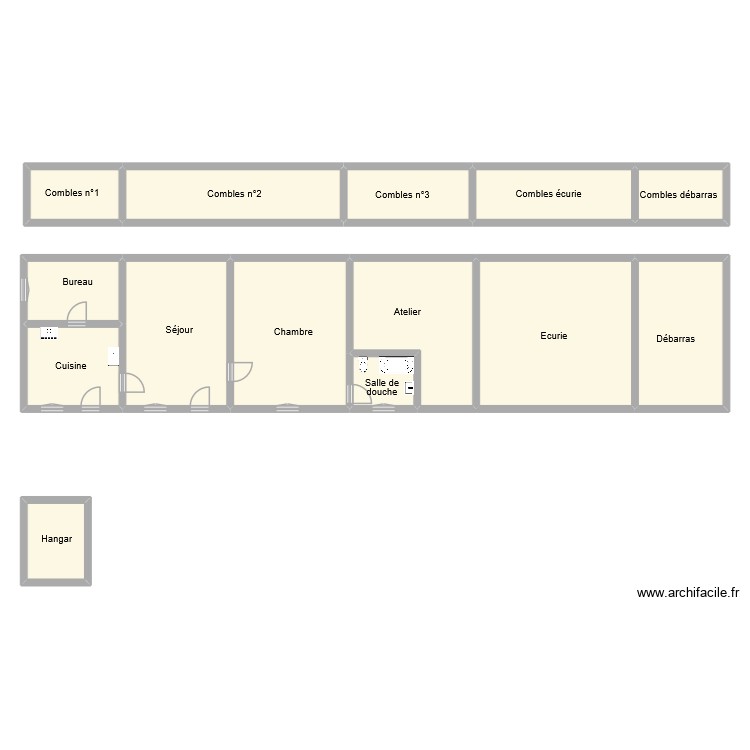 poy. Plan de 0 pièce et 0 m2