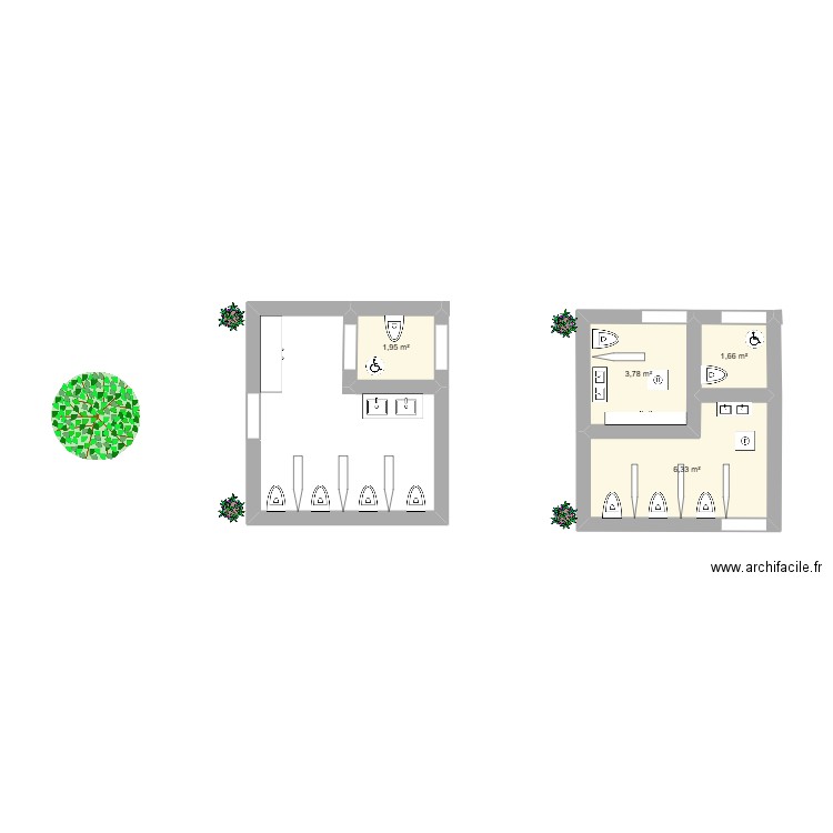 projet 2026. Plan de 4 pièces et 14 m2