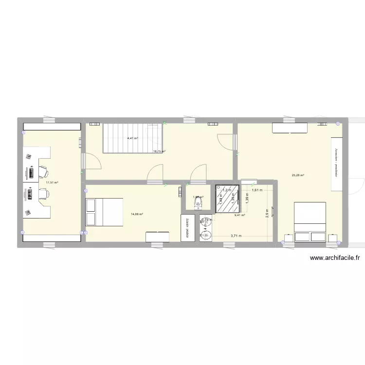 Maison Sarah Titouan. Plan de 