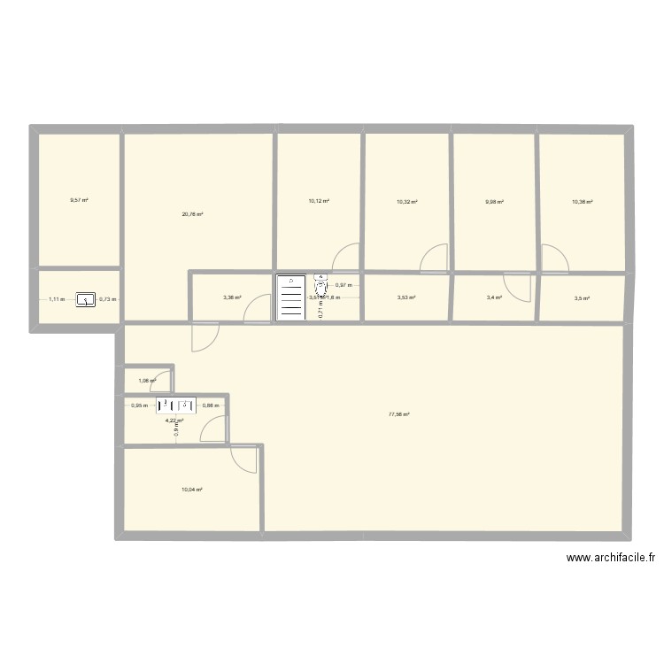 Maison passive plan 2. Plan de 15 pièces et 181 m2