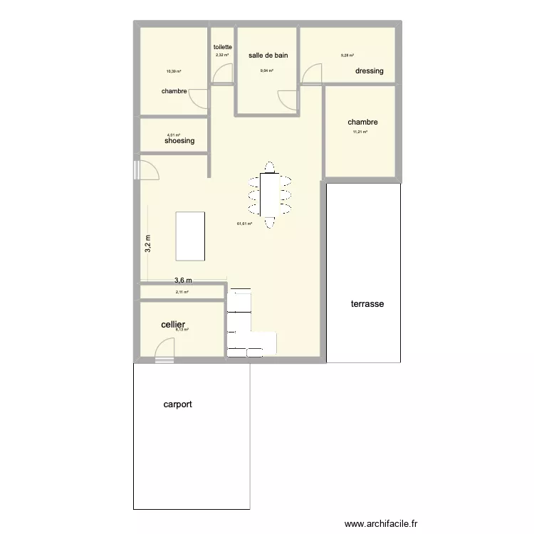 maison 2. Plan de 