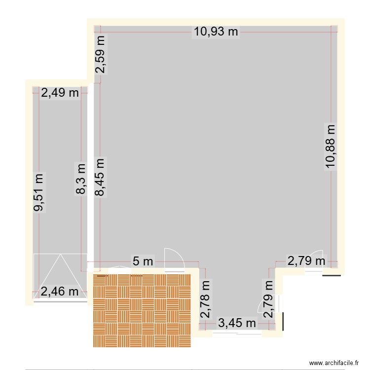 maison. Plan de 1 pièce et 152 m2