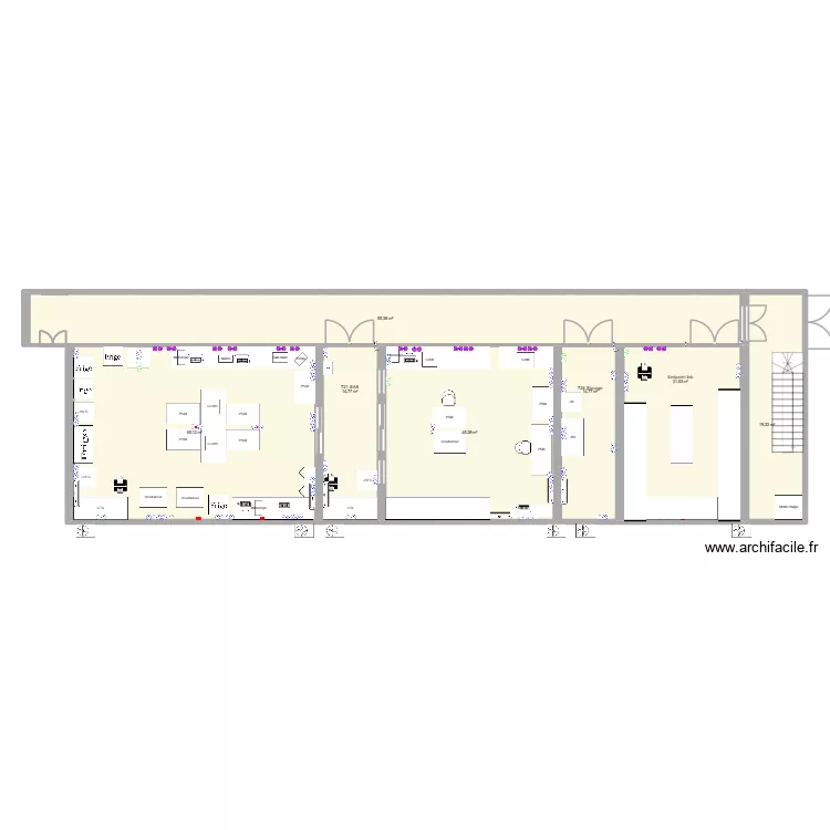 D719-725 CBBA_17062026JVA. Plan de 7  et 246 m²