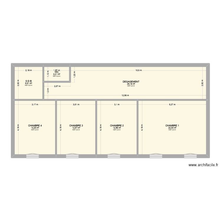 CUENCA KATHY R+1. Plan de 7 pièces et 98 m2