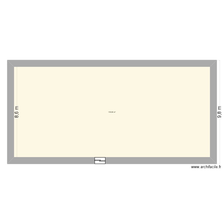 plan perso. Plan de 1 pièce et 160 m2