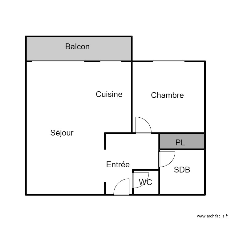 Plan KLOCC. Plan de 0 pièce et 0 m2