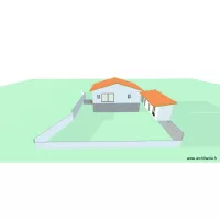 studio à gauche et entrée à gauche cuisine sud