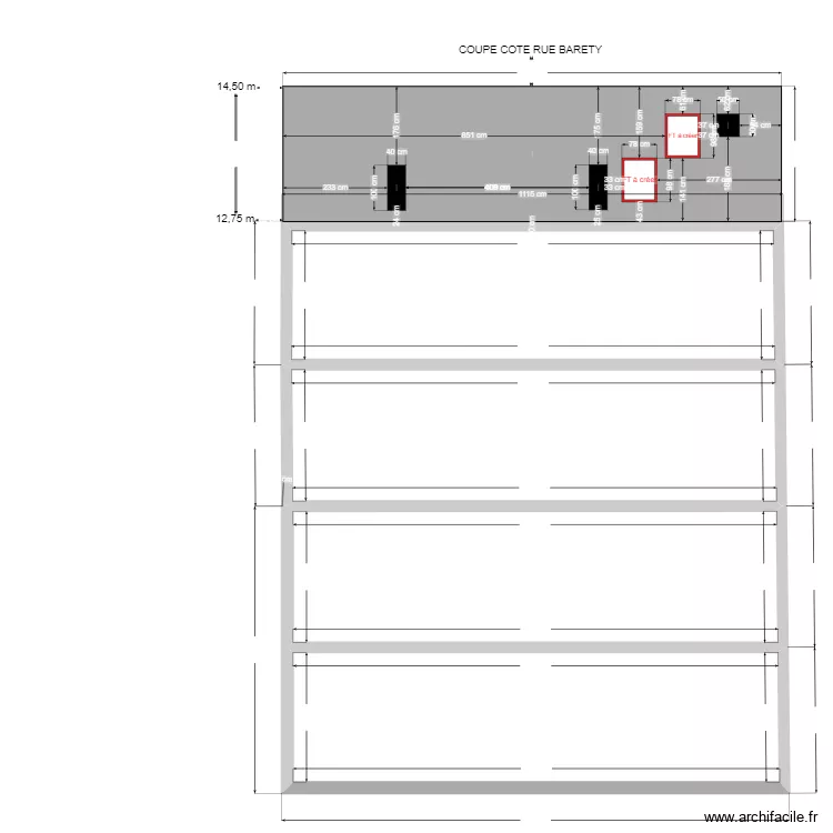 COUPE 10111. Plan de 