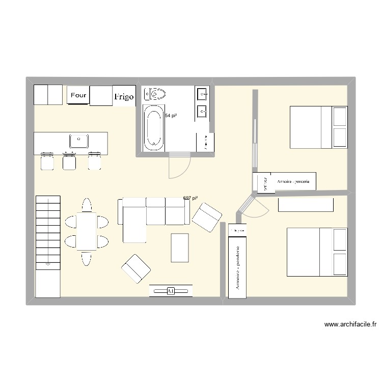 Plan 1. Plan de 0 pièce et 0 m2
