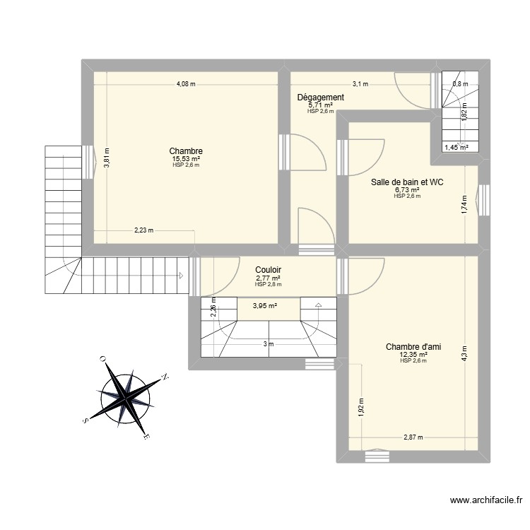 Maison+1 30340 Scénario 1. Plan de 0 pièce et 0 m2 Maison+1 30340 Scénario 1. Plan de 0 pièce et 0 m2