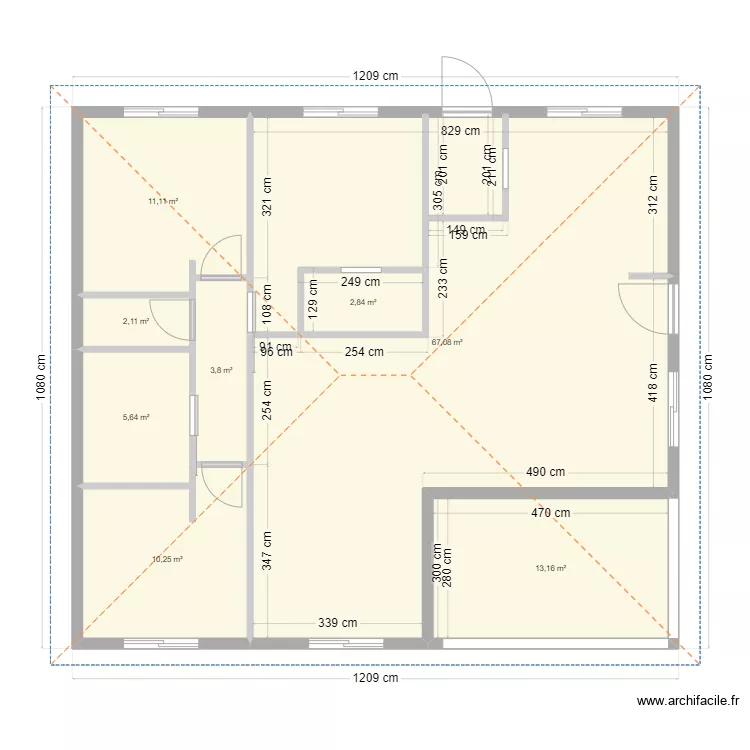 Maison. Plan de Maison. Plan de
