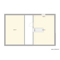 Plan chalet en A Anould (Étage)