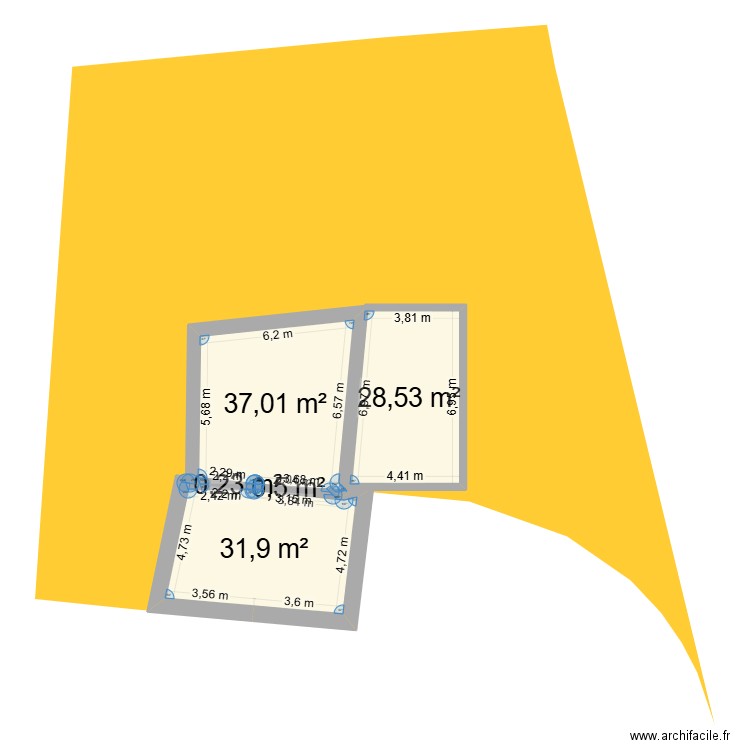 emma1. Plan de 5 pièces et 98 m2