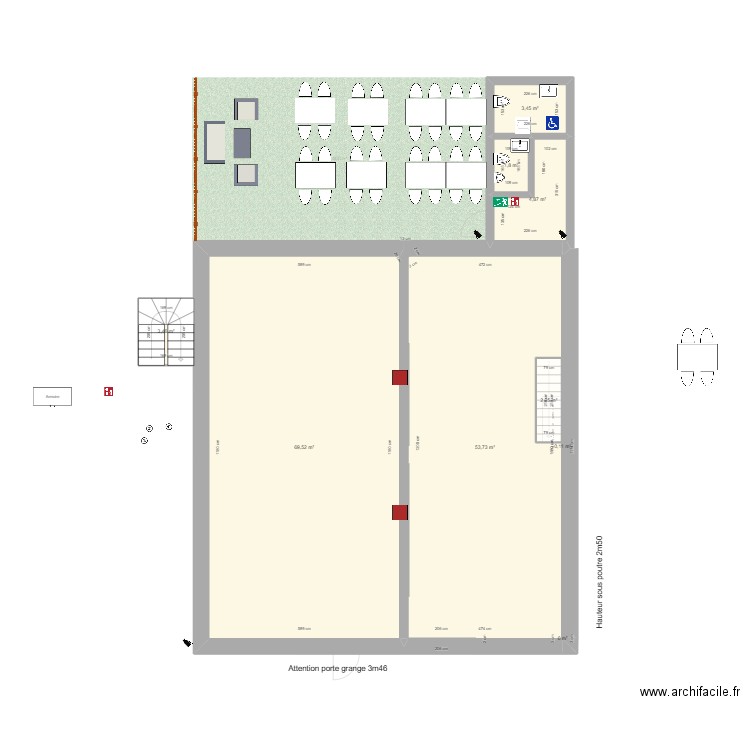 bar test02/2024 +. Plan de 20 pièces et 217 m2