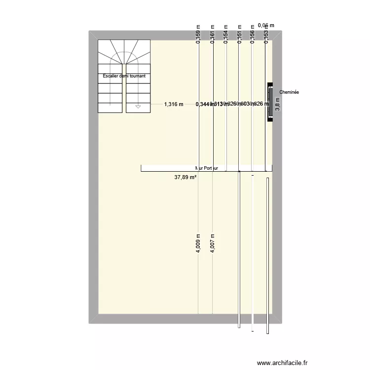 grenier az&eacute;. Plan de 