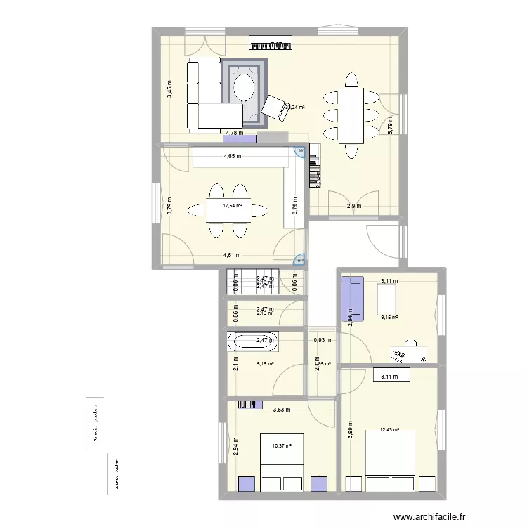 Maison Maman. Plan de Maison Maman. Plan de