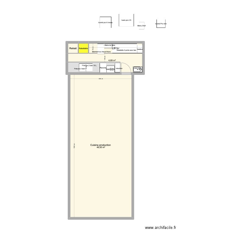 Plan basse Chico s 2. Plan de 6 pièces et 58 m2
