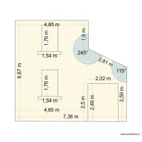 Facade arrière avec Baie vitrée