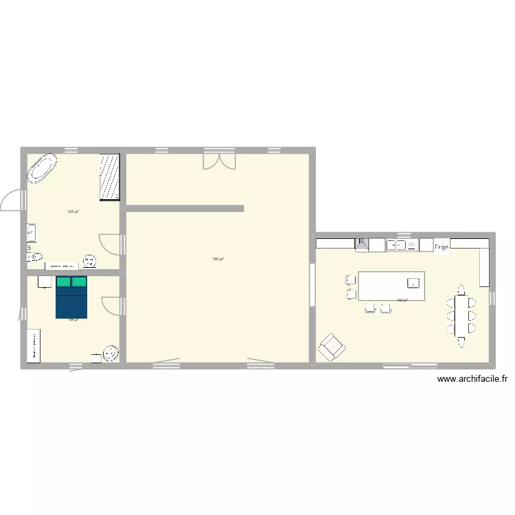 maison-2. Plan de 4 pièces et 151 m²