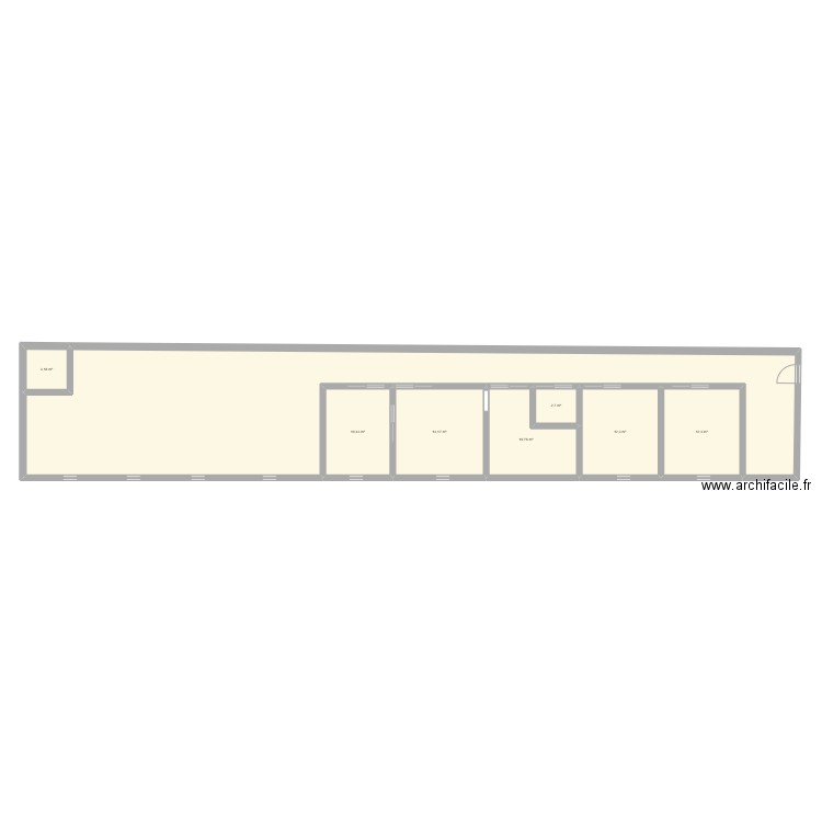 maison. Plan de 8 pièces et 166 m2