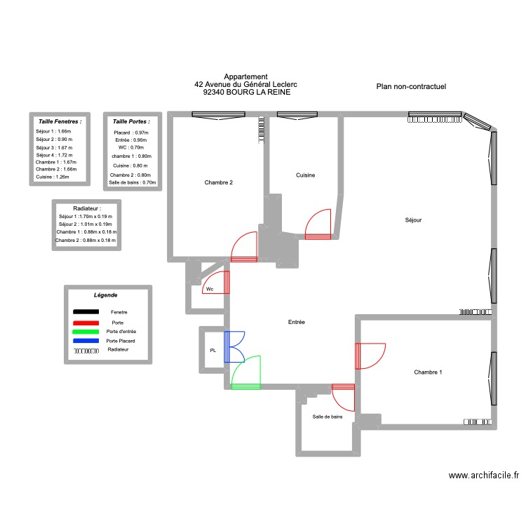 SCI LES 2G sans mesure. Plan de 17 pièces et 101 m2