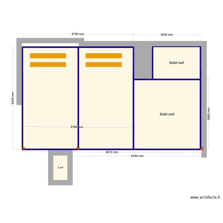 Michal havavka v3. Plan de 6 pièces et 49 m2