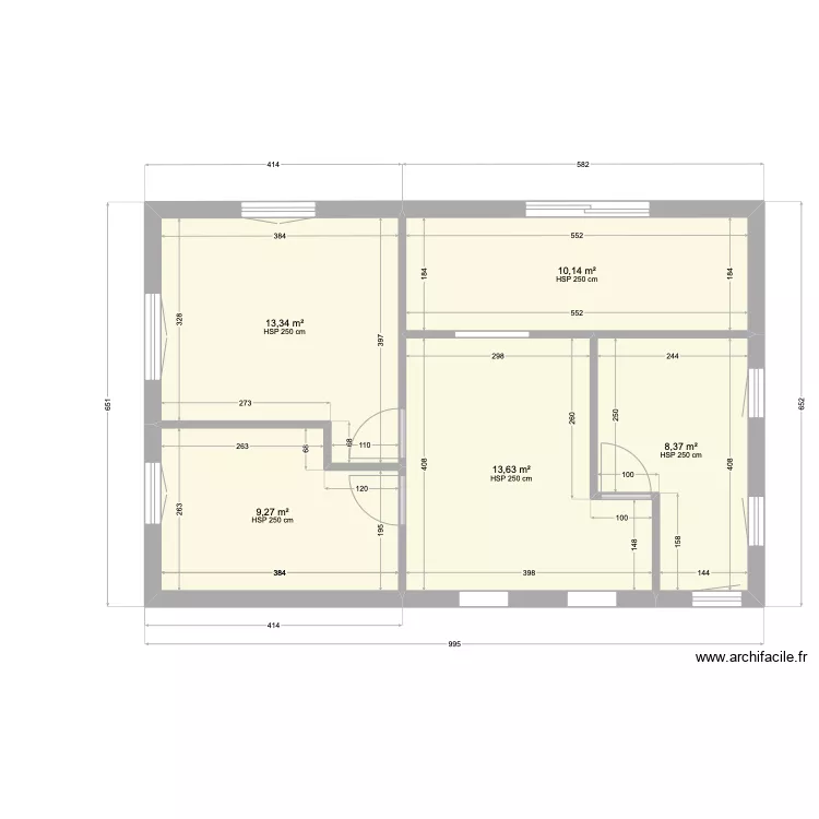 REZ SUPERIEUR 2.1. Plan de 