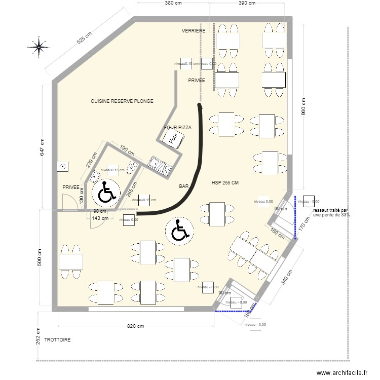 ALTRIUM. Plan de 2 pièces et 164 m2