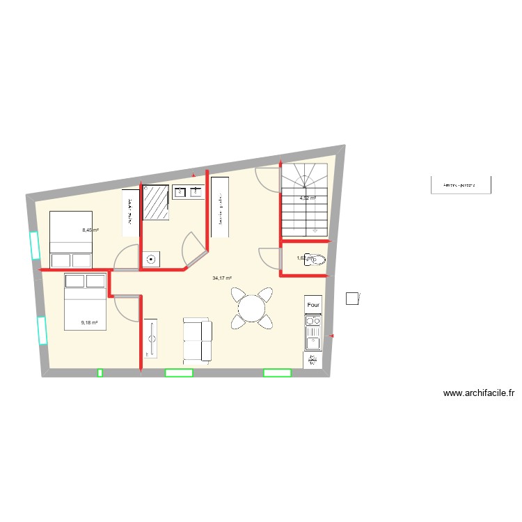 R+2. Plan de 0 pièce et 0 m2
