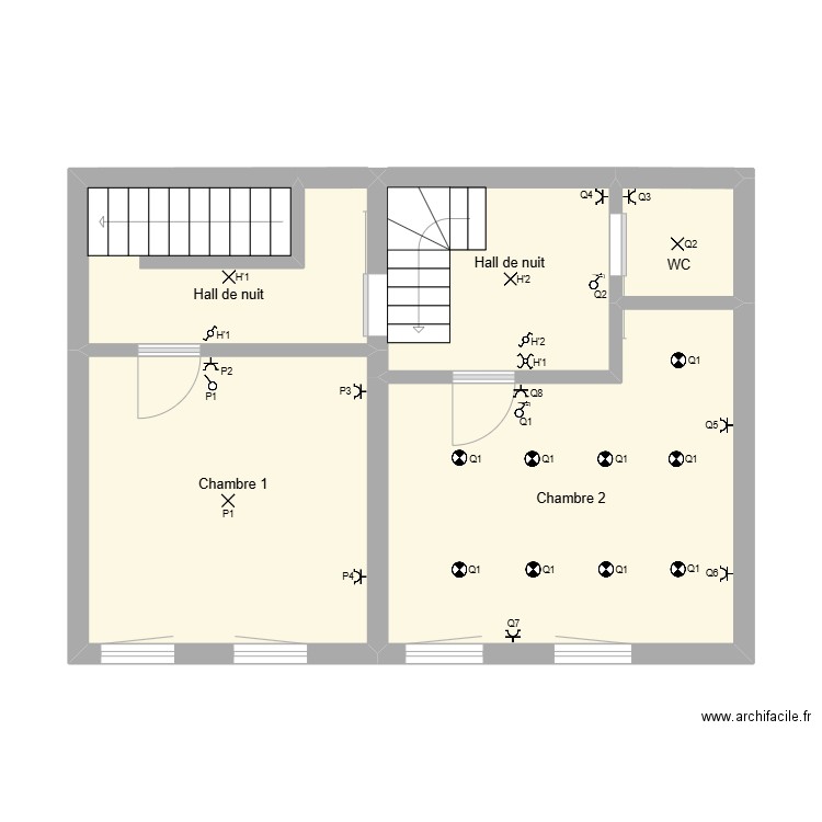 christophe dedaper1. Plan de 5 pièces et 45 m2