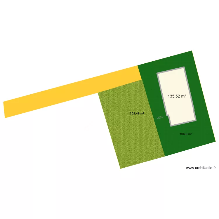 ST GENIS LES OLLIERES. Plan de 1  et 136 m²