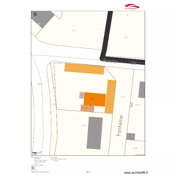 St Laurent de la Salle. Plan de St Laurent de la Salle. Plan de