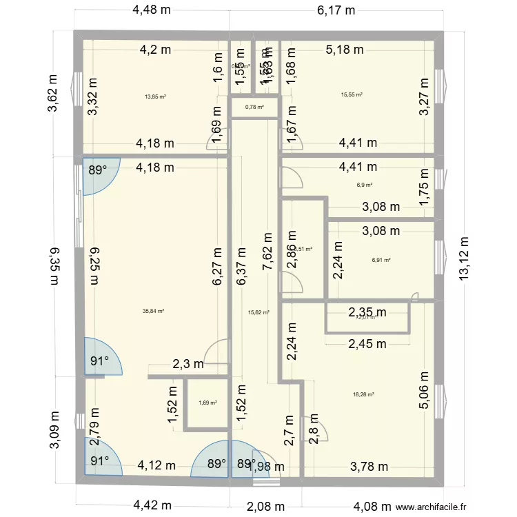 appartement. Plan de 12 et 122 m² appartement. Plan de 12 et 122 m²