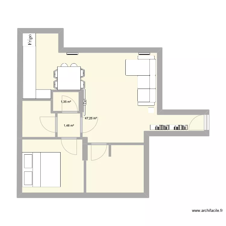 Maison. Plan de 