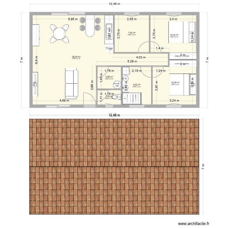 maison 2. Plan de 0 pièce et 0 m2