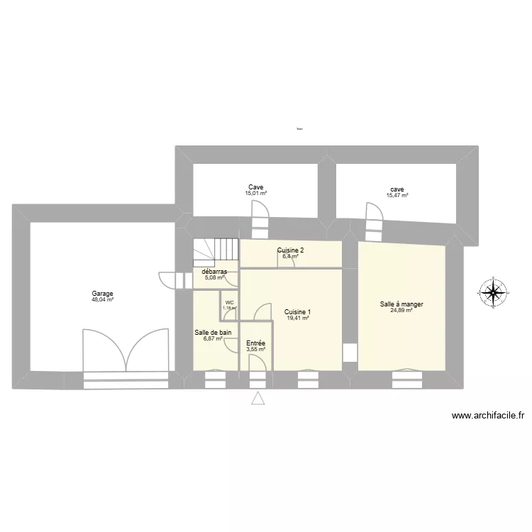 GOURBIERE LAURENDON. Plan de 22 et 428 m² GOURBIERE LAURENDON. Plan de 22 et 428 m²