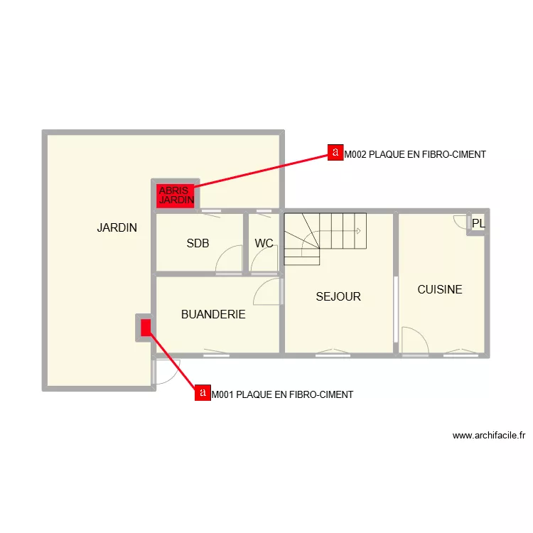 RDC FRANCQUEVAUX AM. Plan de RDC FRANCQUEVAUX AM. Plan de