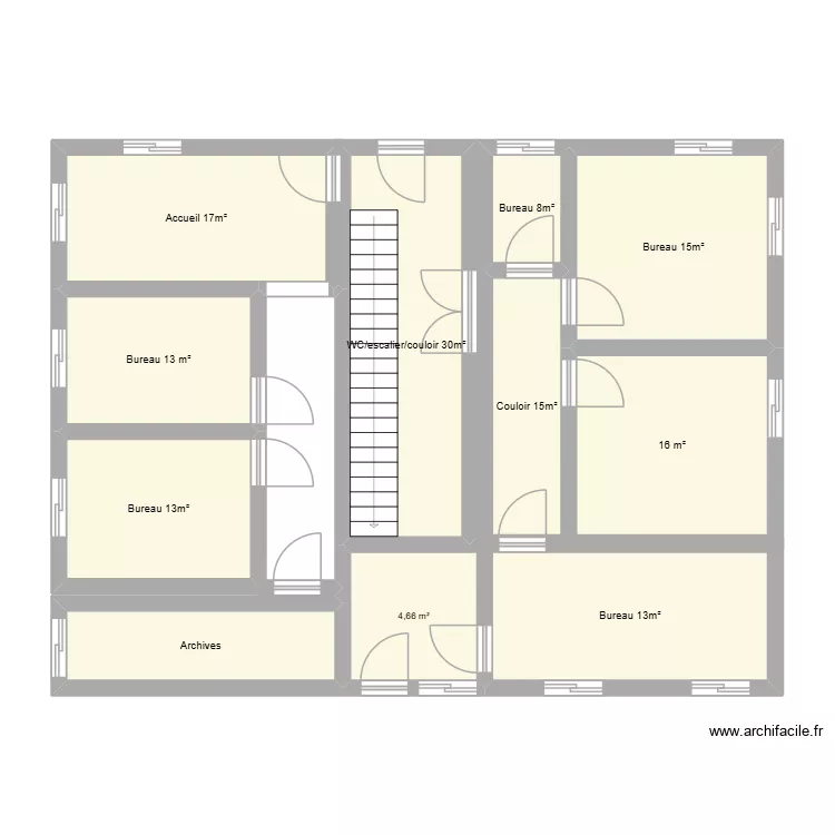 Comptabilit&eacute;. Plan de 11  et 83 m²