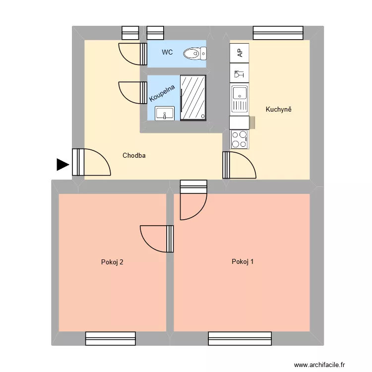 V Parku 150, byt 1. Plan de 12  et 179 m²