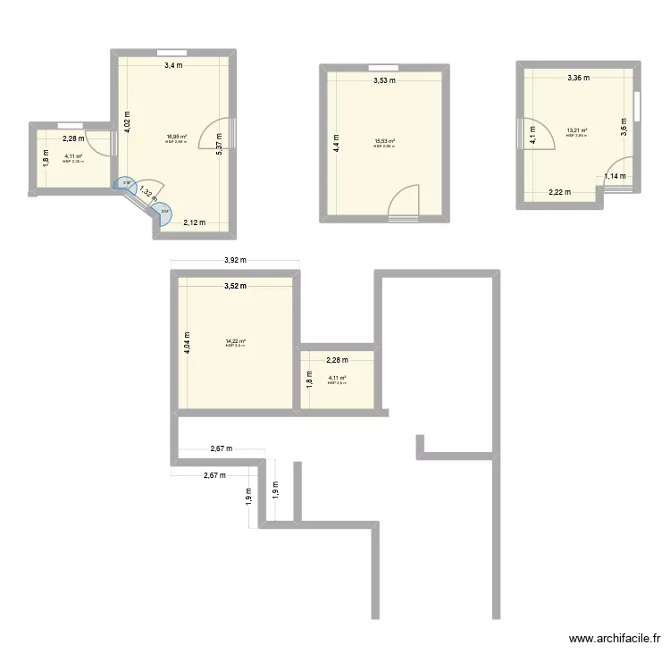 Chambre garçon. Plan de 6 et 68 m² Chambre garçon. Plan de 6 et 68 m²