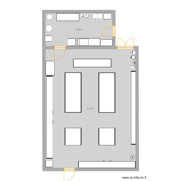 LABORATOIRE MICROBIO. Plan de 0 pièce et 0 m2