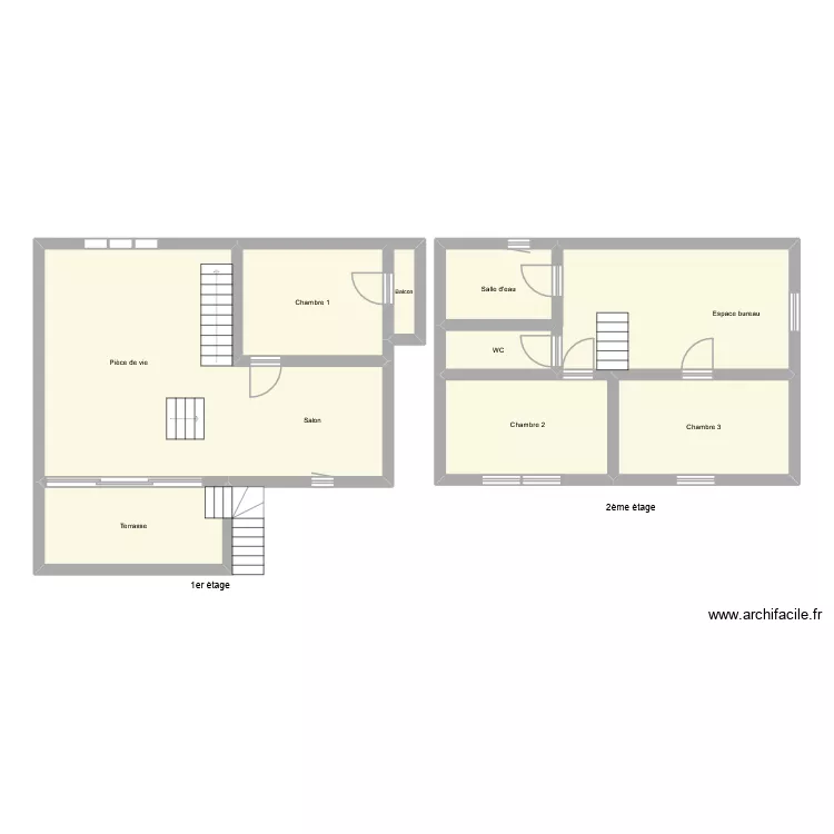 4297. Plan de 7 et 106 m² 4297. Plan de 7 et 106 m²