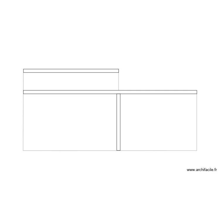 banque face interieure. Plan de 