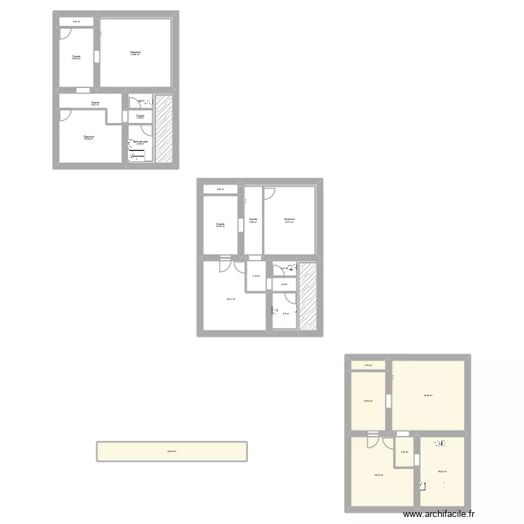 LAARAJ. Plan de 30  et 243 m²