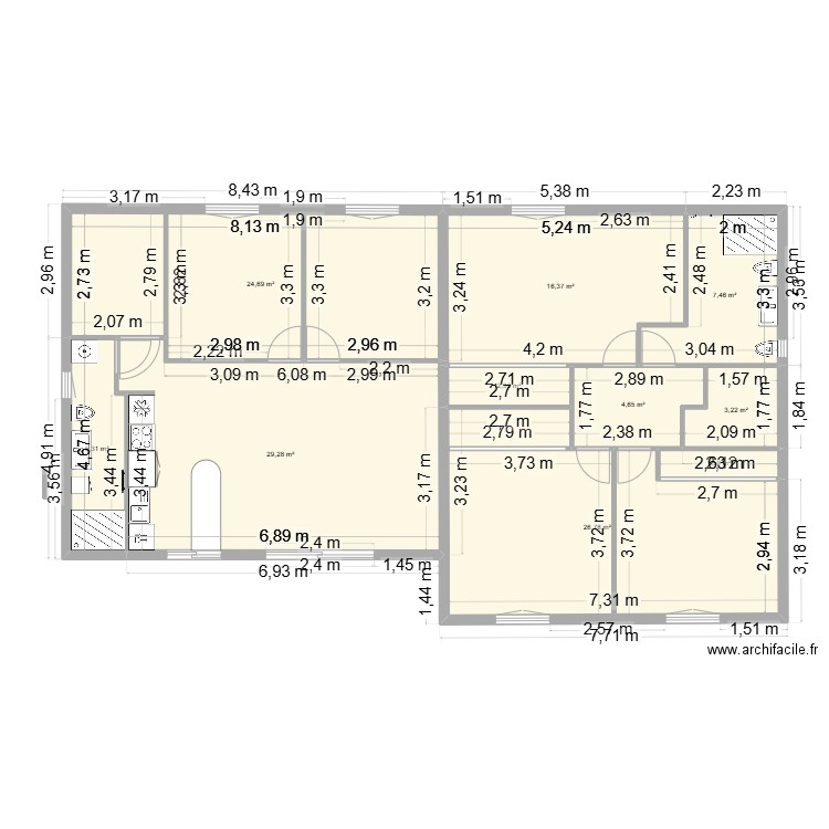 Villa saint paul de vence. Plan de 10 pièces et 122 m2