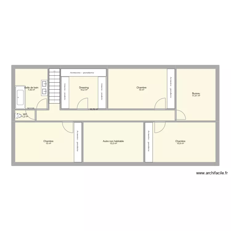 ETAGE. Plan de 9 et 100 m² ETAGE. Plan de 9 et 100 m²